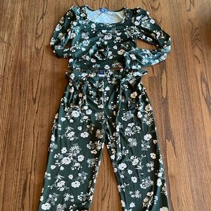Lark & Grey Two Piece Floral Top and Pants